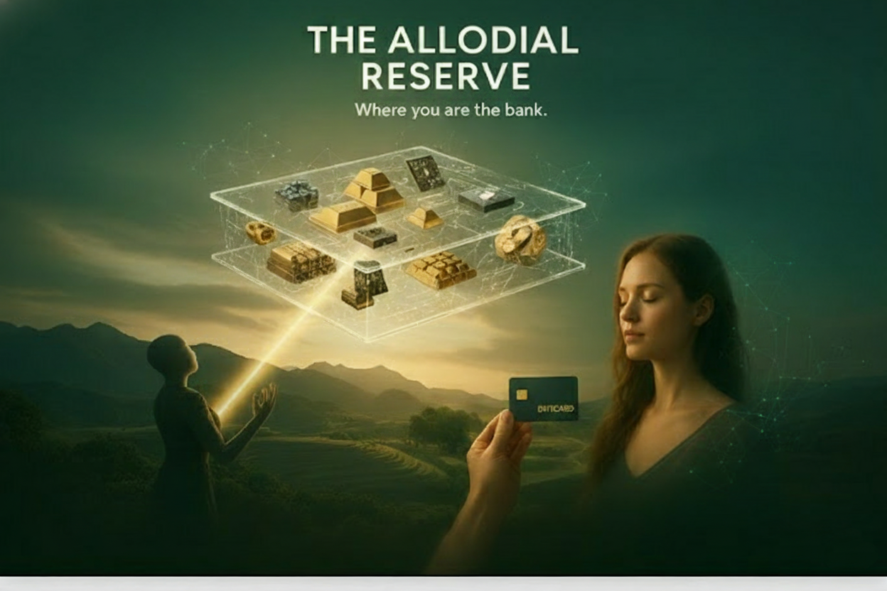The Allodial Reserve - Where you are the bank. Gold and assets being secured.